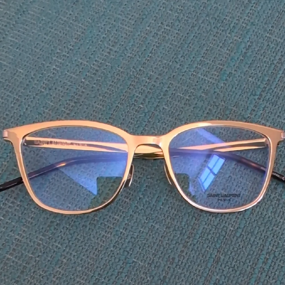 Saint Laurent Gold Glasses - Picture 2 of 6